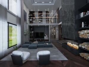 Private villa In Istanbul - Derun architecture and interior design - residential design - villa interior and exterior design - Turkey and UAE